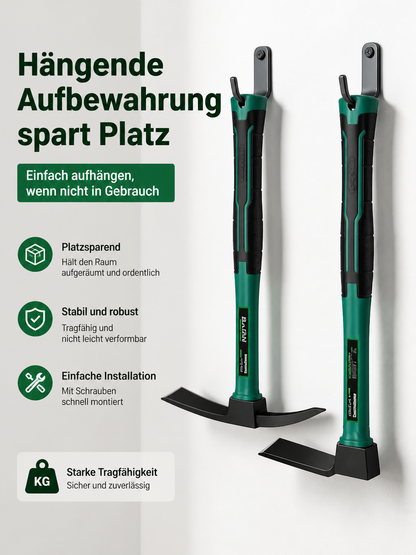 Gartenwerkzeuge Handgrubber mit drei Zinken und ergonomischem Gummigriff für die Bodenlockerung