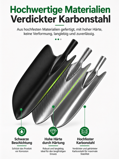 3-teiliges Gartenwerkzeug-Set aus langlebigem Kohlenstoffstahl für Gartenarbeiten