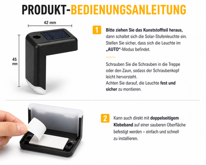Solar LED Treppenleuchten mit energieeffizienter Solartechnologie