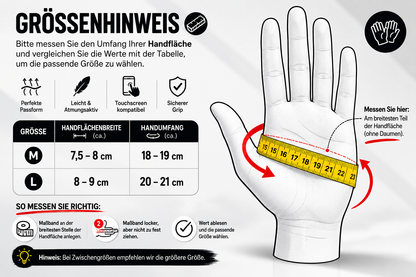 Touchscreen Fahrradhandschuhe Vollfinger mit komfortablem Design und präziser Smartphone-Bedienung