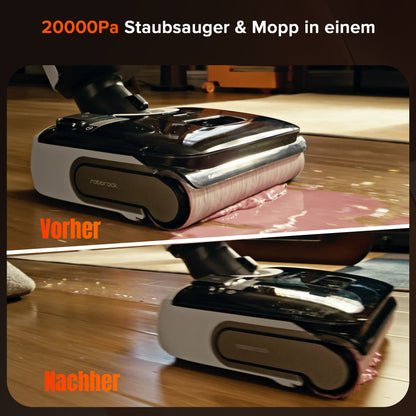 Roborock F25 GT Nass- und Trockenstaubsauger mit 20.000 Pa & 90 °C Selbstreinigung