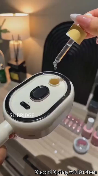Elektrische Nano-Spray-Haarbürste mit Kopfhautmassage, Rotlicht & Selbstreinigung