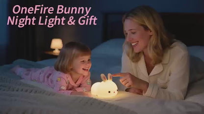 Kaninchen Nachtlicht mit Touch-Steuerung – Wiederaufladbare LED