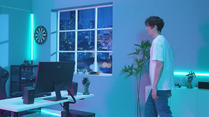 ACE-PRO Gaming-Stuhl mit Bluetooth 5.1, Lautsprechern & Fußstütze