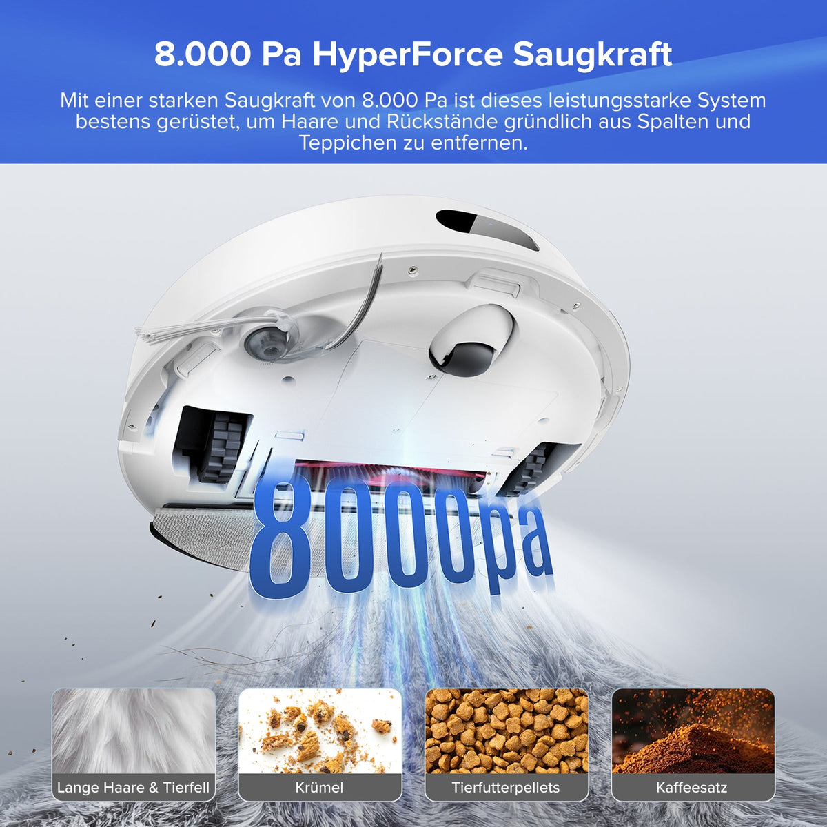 Roborock Q7 L5+ Set – Saug- & Wischroboter mit Absaugstation, 8.000 Pa + 2 Staubbeutel